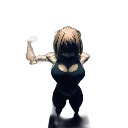bottle, dress, weapon, robot, concept art, pixel art, 3d render, anime transparent PNG cut-out