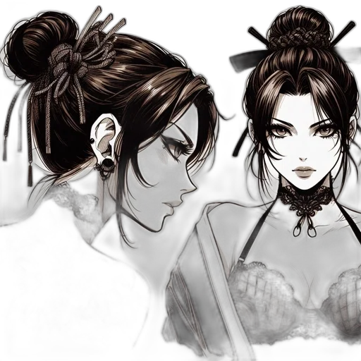 concept art, fantasy art, anime, comic book art, monochrome, dark, earth tones, golden transparent PNG cut-out