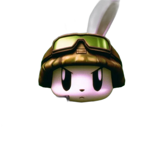 hat, animal, mask, crown, 3d render, pixel art, vaporwave, concept art transparent PNG cut-out