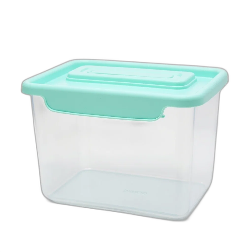 food, 3d render, pastel, blue, green, clear, plastic, storage transparent PNG cut-out