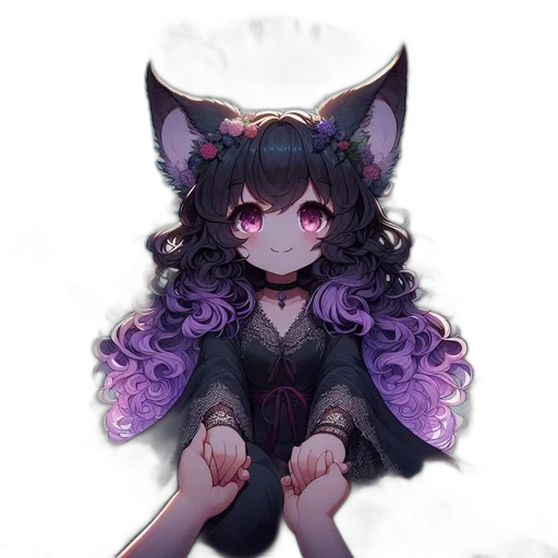 creature, staff, dress, animal, pixel art, fantasy art, watercolor, concept art transparent PNG cut-out