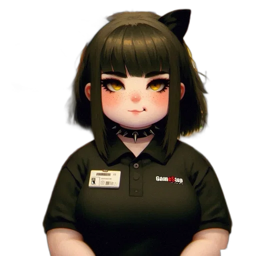 staff, animal, creature, robot, 3d render, anime, concept art, pixel art transparent PNG cut-out