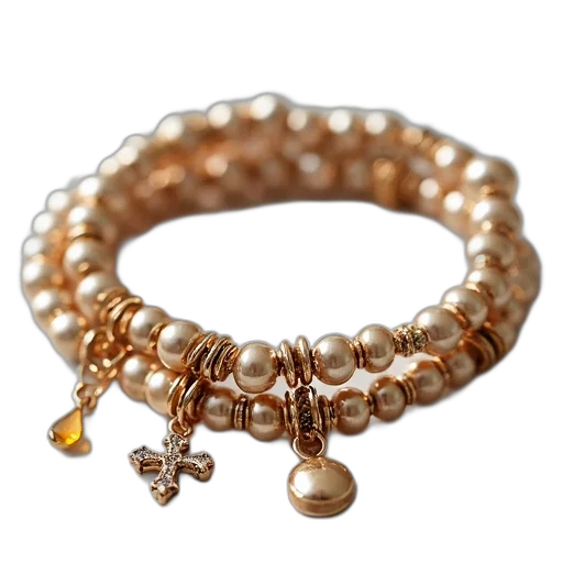 jewelry, crown, earth tones, golden, pieces, bracelet, set, charms transparent PNG cut-out
