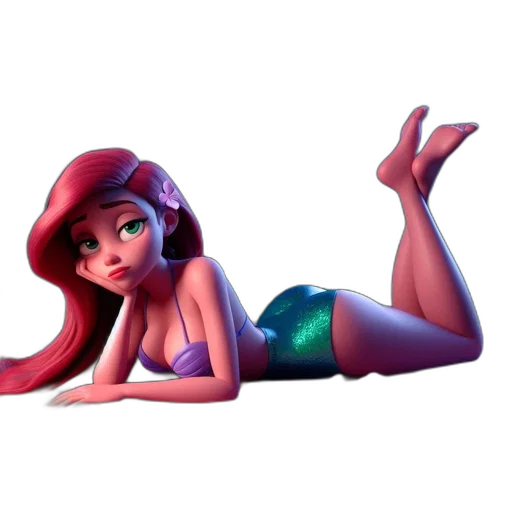 dress, 3d render, concept art, cartoon, fantasy art, underwater, neon lights, animated transparent PNG cut-out