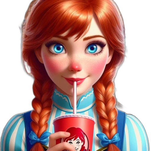 face, food, bottle, dress, photorealistic, 3d render, concept art, fantasy art transparent PNG cut-out