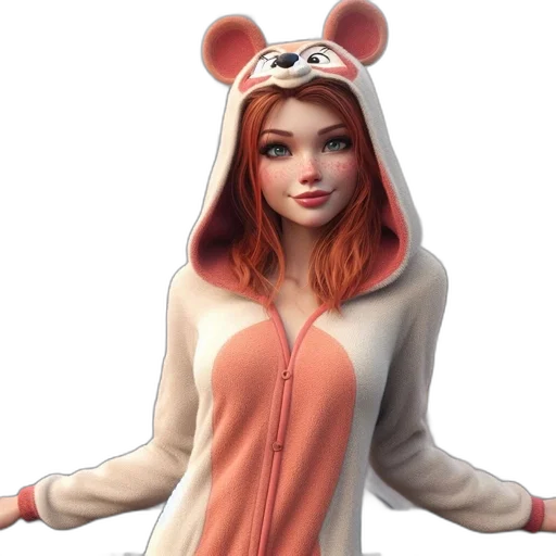 jacket, dress, concept art, 3d render, fantasy art, cartoon, young, woman transparent PNG cut-out