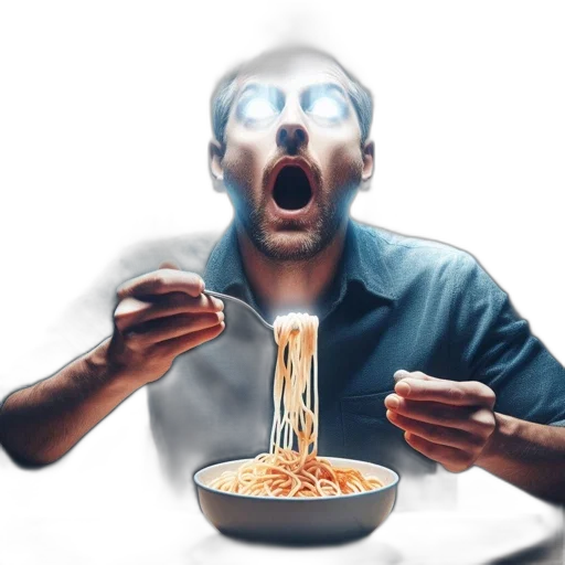 food, mask, creature, face, 3d render, concept art, photorealistic, comic book art transparent PNG cut-out