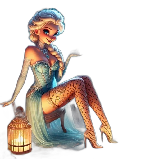 dress, fantasy art, concept art, pixel art, comic book art, underwater, blue, pastel transparent PNG cut-out