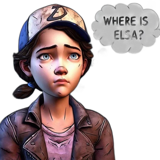 hat, concept art, comic book art, 3d render, cartoon, animated, young, girl transparent PNG cut-out