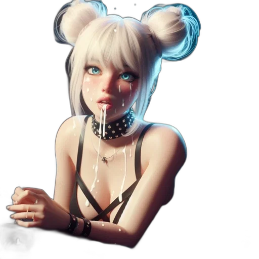 face, mask, staff, jewelry, concept art, fantasy art, cyberpunk, anime transparent PNG cut-out