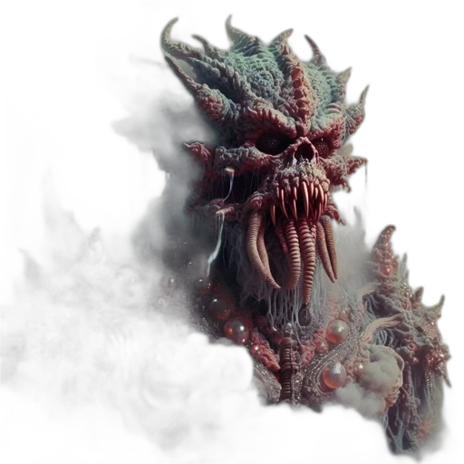 dragon, creature, mask, face, concept art, fantasy art, 3d render, photorealistic transparent PNG cut-out