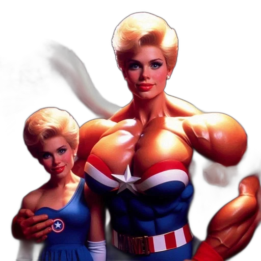 comic book art, concept art, 3d render, pixel art, two, female, characters, blonde transparent PNG cut-out