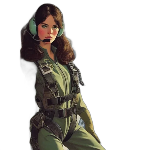 jacket, concept art, comic book art, fantasy art, pixel art, green, earth tones, individual transparent PNG cut-out