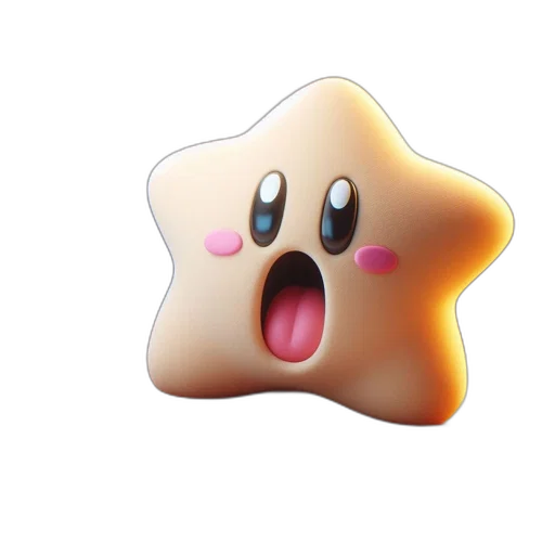 creature, food, animal, face, 3d render, pixel art, concept art, vaporwave transparent PNG cut-out