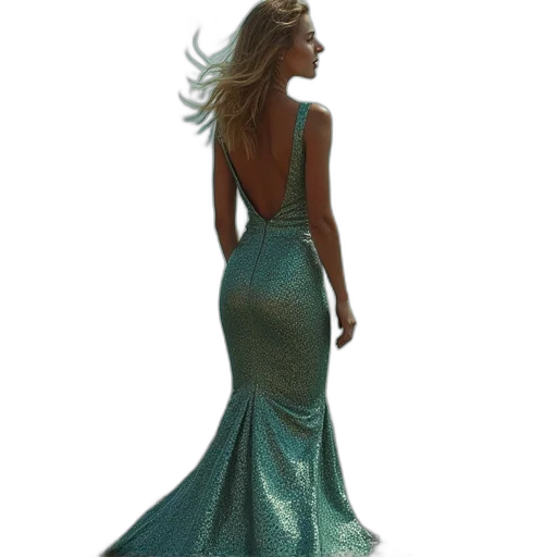 dress, jewelry, concept art, 3d render, fantasy art, photorealistic, blue, green transparent PNG cut-out