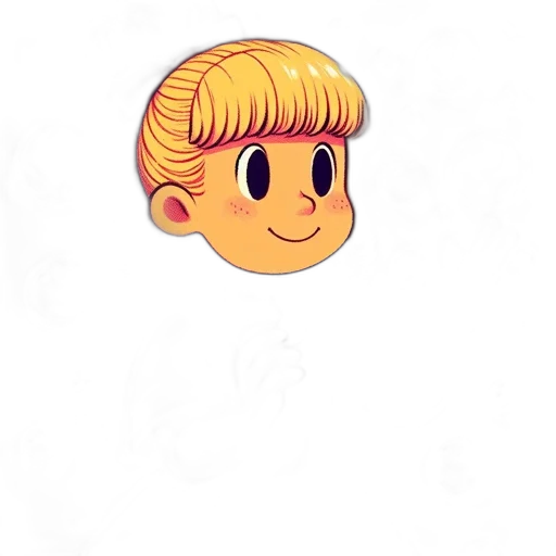 hair, staff, face, crown, cartoon, pixel art, concept art, anime transparent PNG cut-out