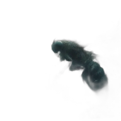 creature, animal, hair, dragon, 3d render, concept art, photorealistic, underwater transparent PNG cut-out