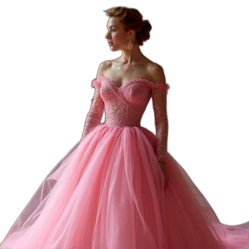 dress, 3d render, photorealistic, concept art transparent PNG cut-out