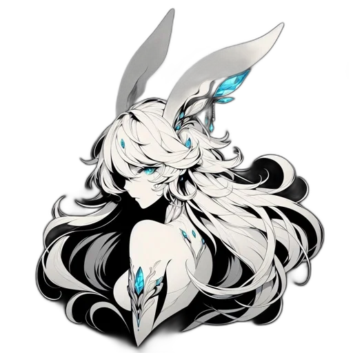 hair, dragon, staff, crown, fantasy art, anime, pixel art, concept art transparent PNG cut-out