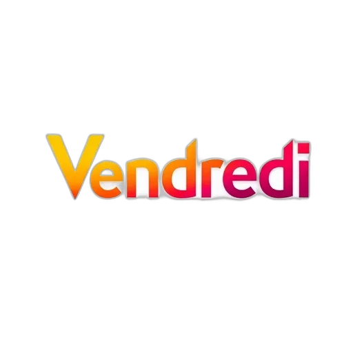 3d render, image, features, colorful, text, design, word, vendredi transparent PNG cut-out