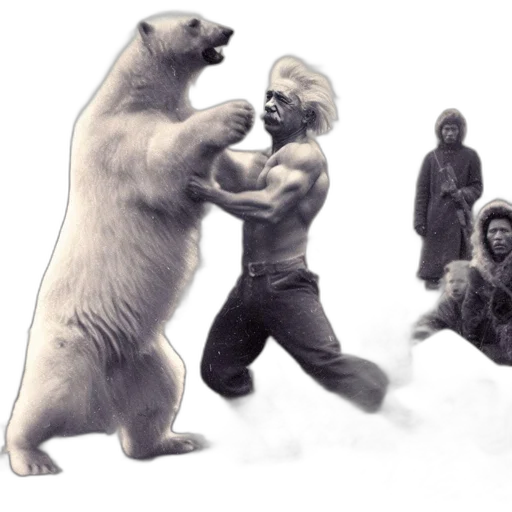 animal, creature, concept art, photorealistic, fantasy art, comic book art, snow, historic transparent PNG cut-out