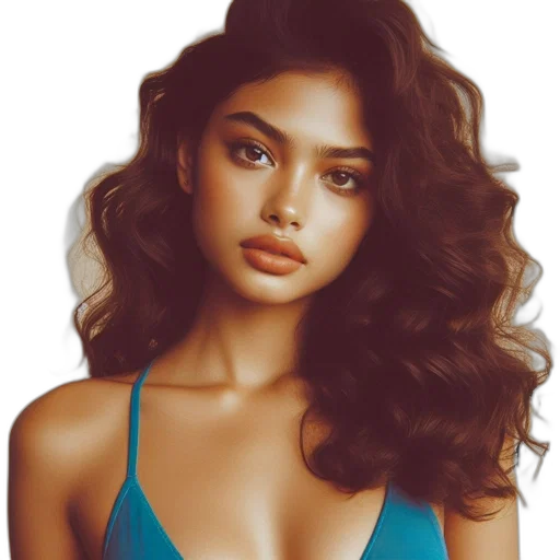 hair, jewelry, dress, face, photorealistic, cartoon, fantasy art, oil painting transparent PNG cut-out
