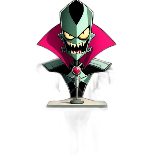 robot, crown, staff, mask, concept art, 3d render, comic book art, pixel art transparent PNG cut-out