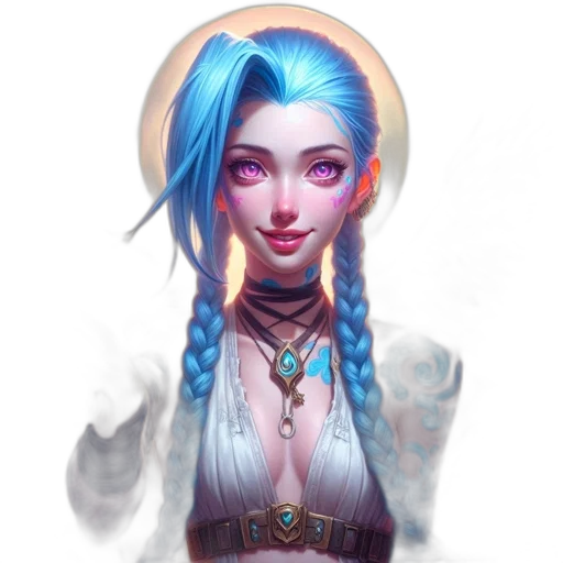 staff, face, jewelry, fantasy art, concept art, pixel art, cyberpunk, blue transparent PNG cut-out