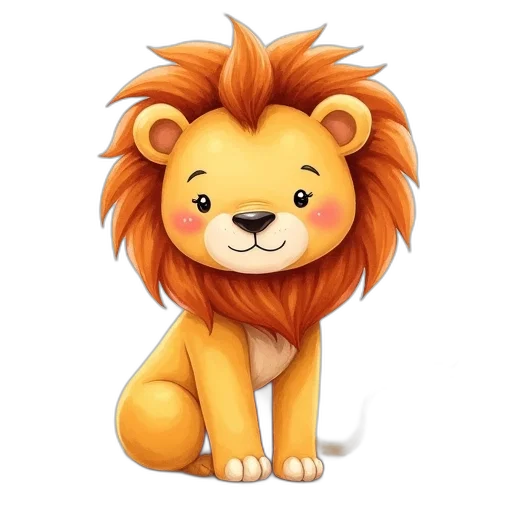 animal, crown, staff, 3d render transparent PNG cut-out