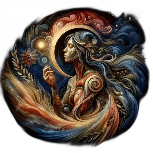 dragon, hair, jewelry, mask, fantasy art, concept art, oil painting, photorealistic transparent PNG cut-out