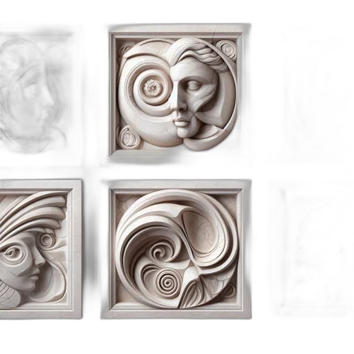 mask, jewelry, face, photorealistic, 3d render, concept art, fantasy art, earth tones transparent PNG cut-out