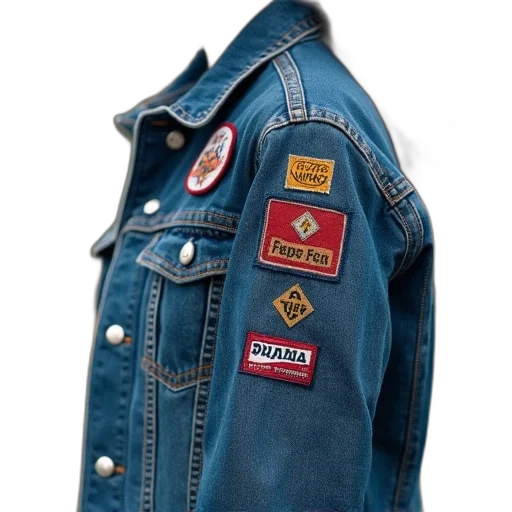 jacket, photorealistic, fen, patch transparent PNG cut-out