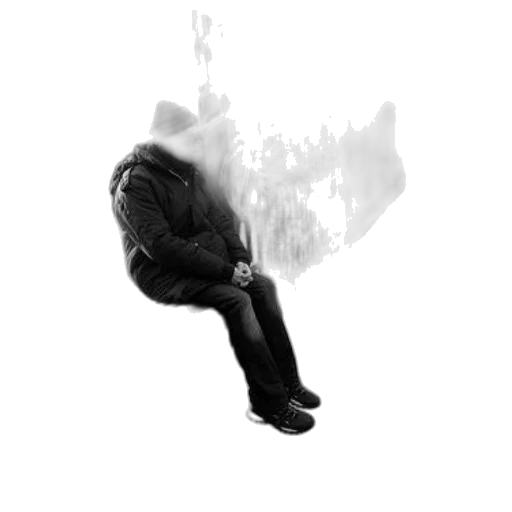 jacket, robot, creature, face, concept art, photorealistic, 3d render, cyberpunk transparent PNG cut-out