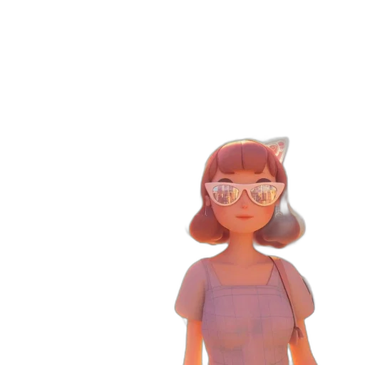 dress, robot, staff, face, 3d render, concept art, cartoon, anime transparent PNG cut-out
