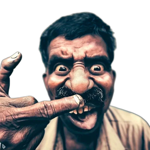 face, mask, staff, animal, photorealistic, pencil sketch, concept art, comic book art transparent PNG cut-out