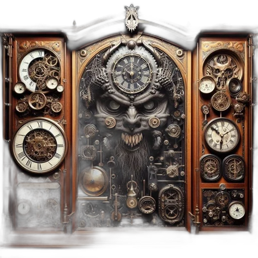 jewelry, concept art, 3d render, photorealistic, fantasy art, intricate, steampunk-style, clockwork transparent PNG cut-out