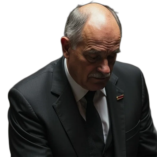 staff, jacket, face, hat, boss, reacts, his, side transparent PNG cut-out