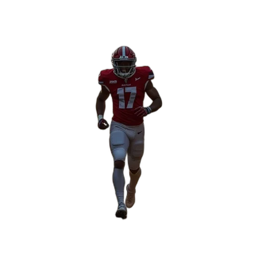 3d render, pixel art, philadelphia, football transparent PNG cut-out