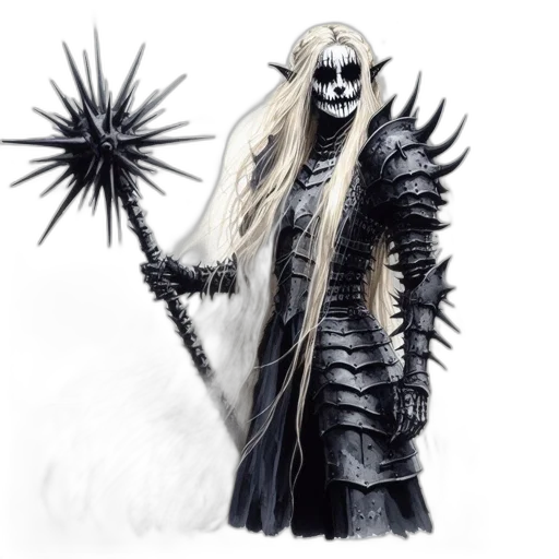staff, weapon, hair, mask, fantasy art, concept art, comic book art, pixel art transparent PNG cut-out