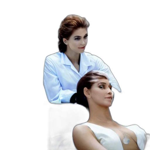 crown, hair, vaporwave, concept art transparent PNG cut-out