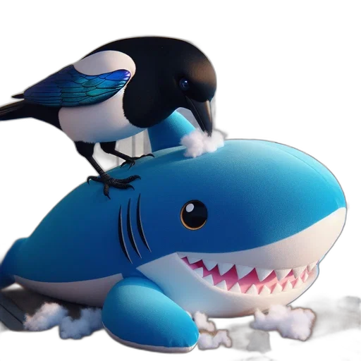 creature, animal, weapon, hat, 3d render, concept art, underwater, toy transparent PNG cut-out