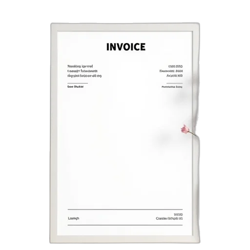 sample, invoice, form transparent PNG cut-out