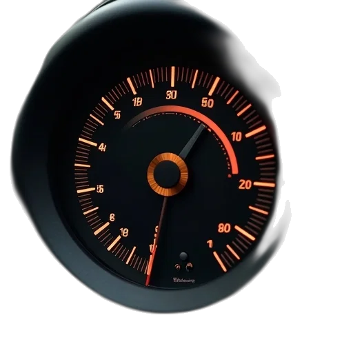 car, 3d render, black, dial, gauge, universal, pressure, indicator transparent PNG cut-out