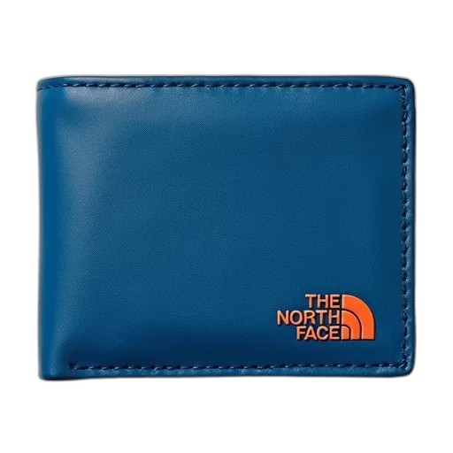 blue, north, face, base, camp, tri, fold, wallet transparent PNG cut-out