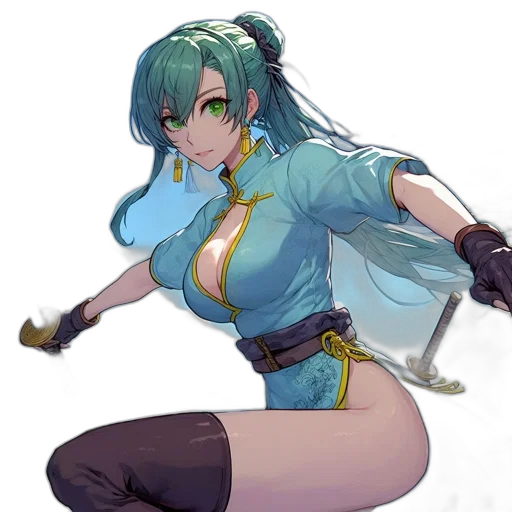 staff, weapon, sword, dress, concept art, fantasy art, anime, pixel art transparent PNG cut-out