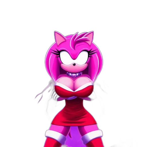dress, animal, concept art, 3d render, pixel art, cartoon, red, anthropomorphic transparent PNG cut-out