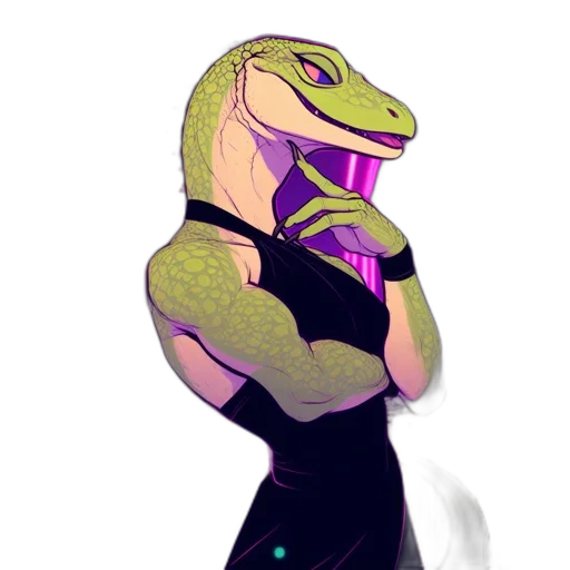 creature, mask, dress, dragon, concept art, cyberpunk, vaporwave, pixel art transparent PNG cut-out