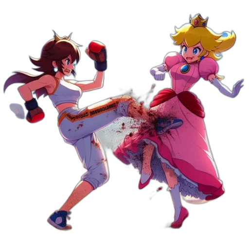dress, weapon, staff, crown, concept art, pixel art, anime, fantasy art transparent PNG cut-out
