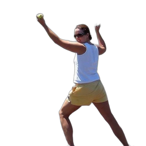 staff, woman, white, tank transparent PNG cut-out