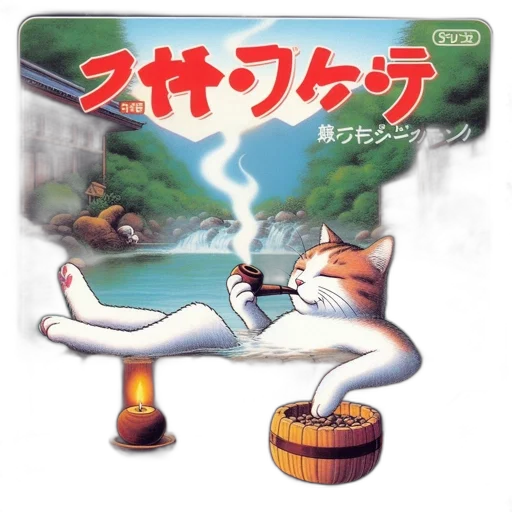concept art, vaporwave, pixel art, anime, fog, fire, artwork, feline transparent PNG cut-out